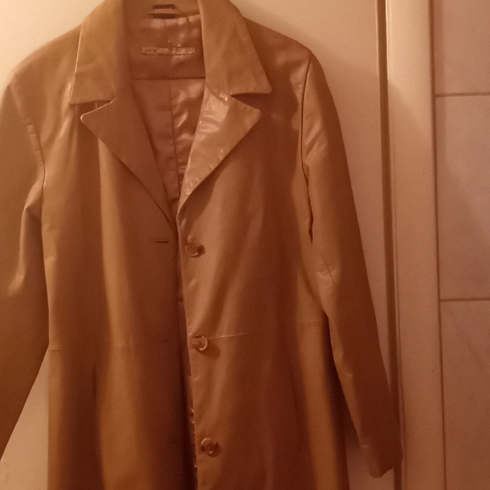 Leather trench
